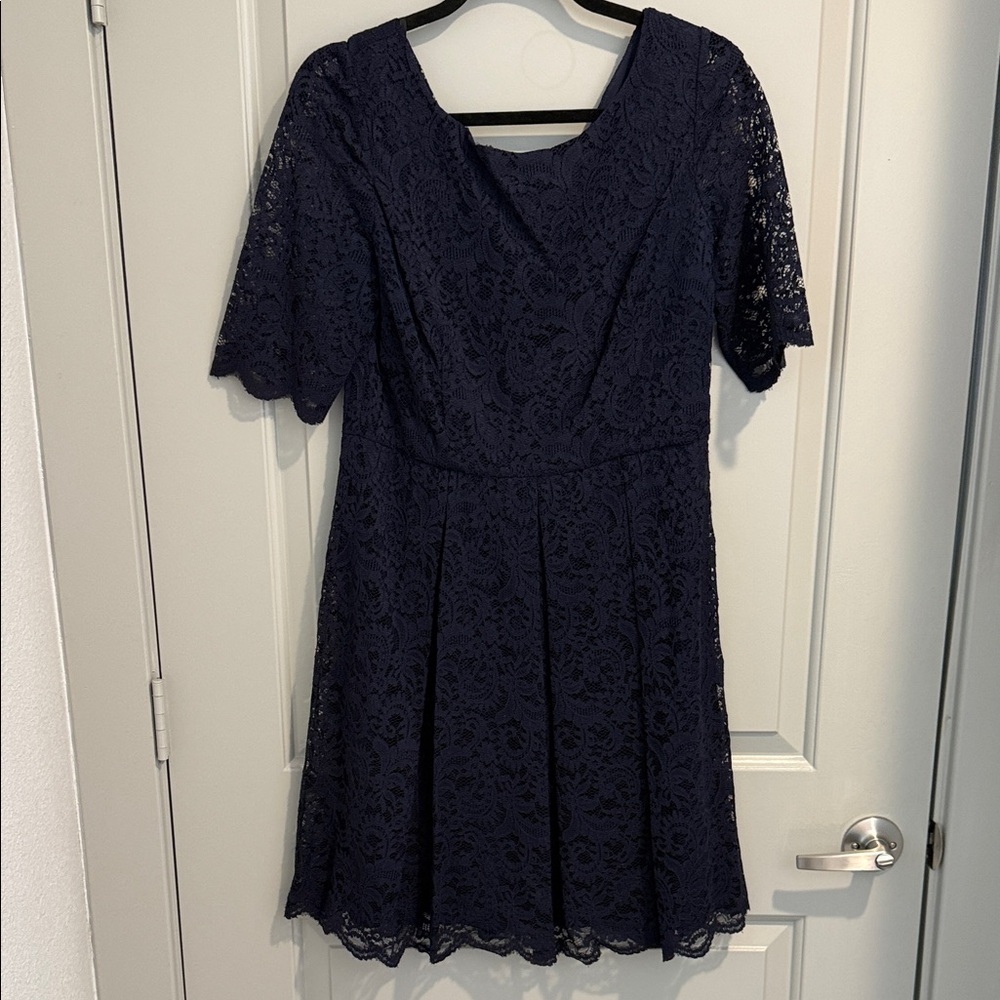 Jessica Simpson Navy Lace Mini Dress
